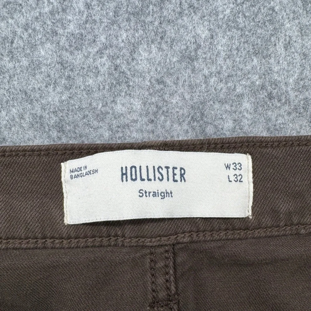 Hollister Straight Leg Pants Mens 33x32 Brown Classic Five-Pocket Chino